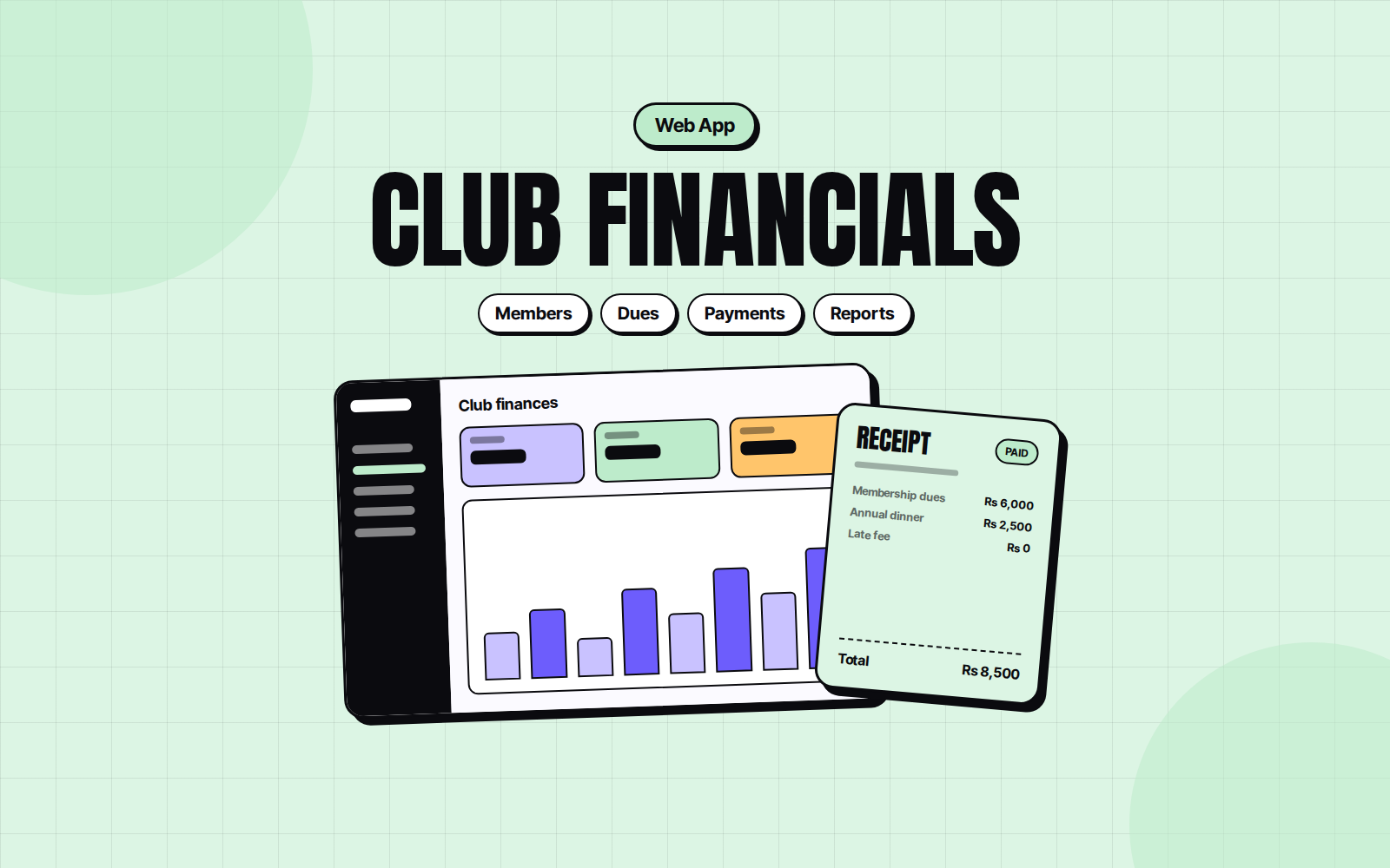 Club Financials: Membership & Finance Web App