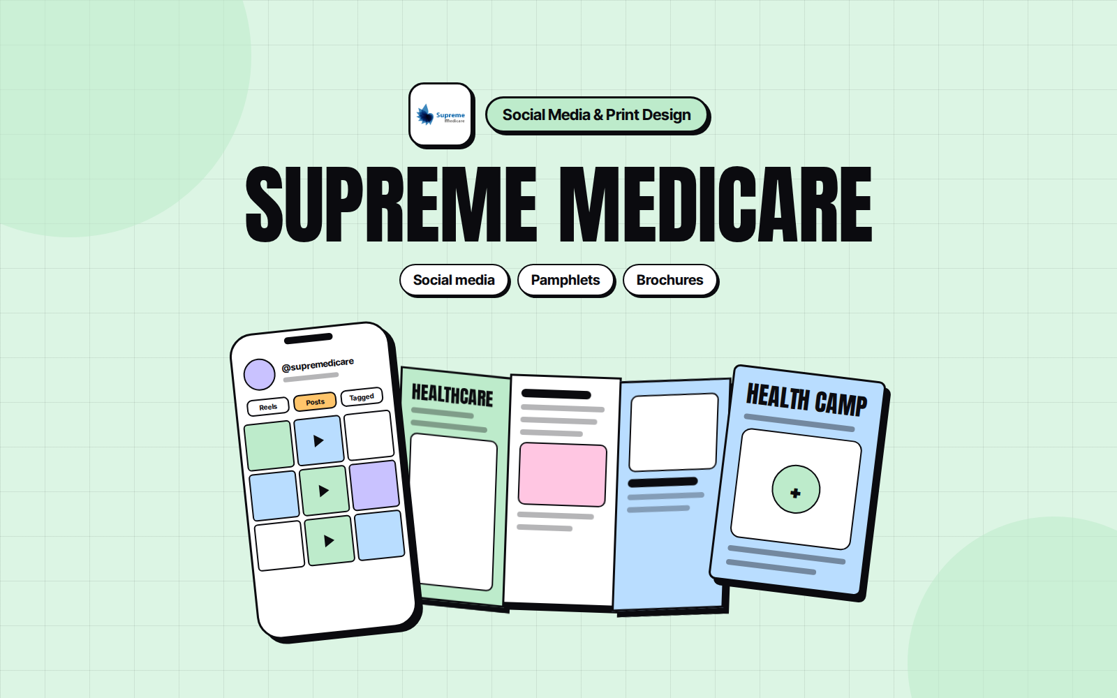 Supreme Medicare: Social Media, Pamphlets & Brochures