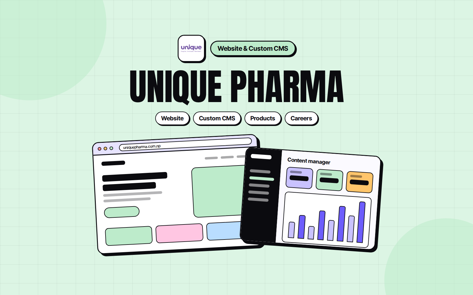 Unique Pharma: Website & Custom CMS